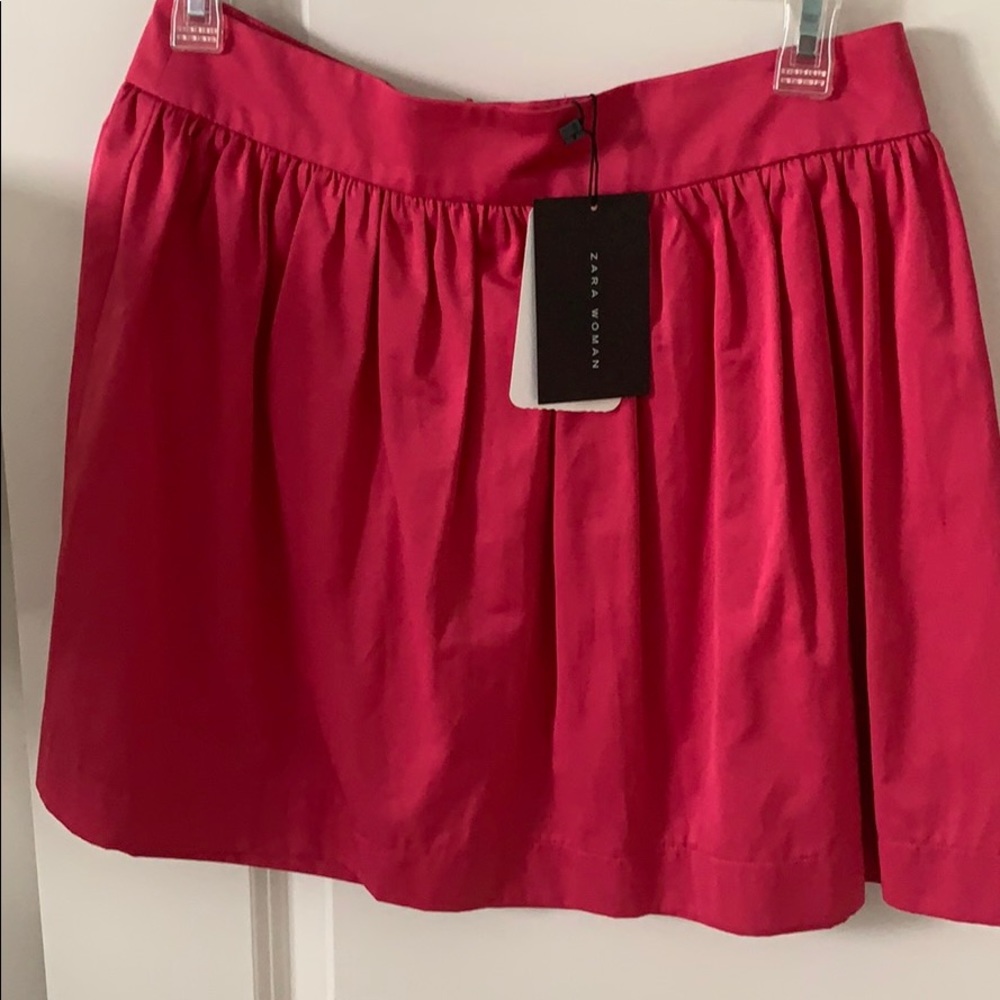 Hot pink skirt